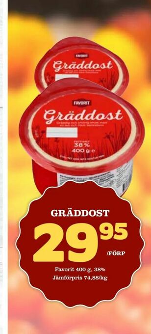 Supergrossen Gräddost erbjuda