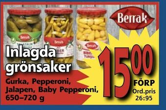 Supergrossen Inlagda grönsaker erbjuda