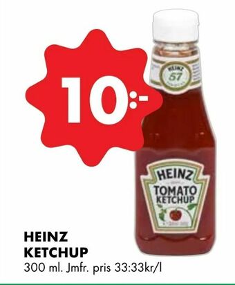ÖoB Heinz ketchup erbjuda