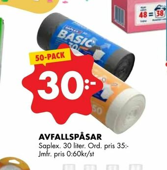 ÖoB Avfallspåsar erbjuda