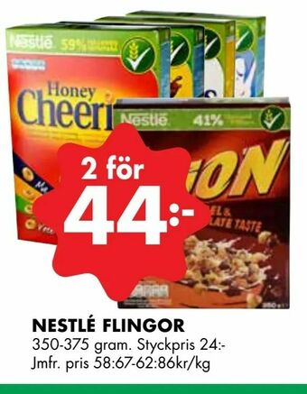 ÖoB Nestlé flingor erbjuda
