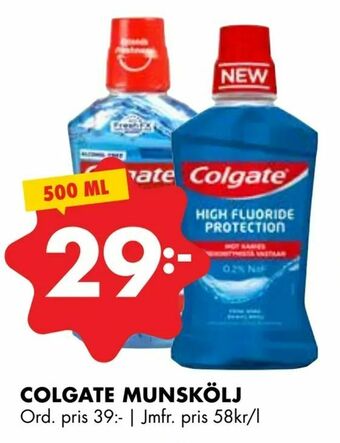 ÖoB Colgate munskölj erbjuda