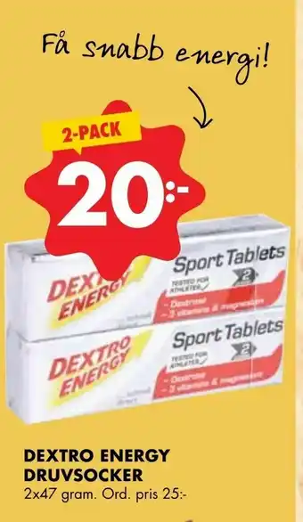 Dextro energy druvsocker