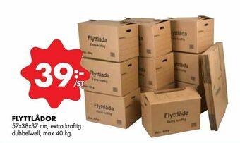 ÖoB Flyttlådor erbjuda