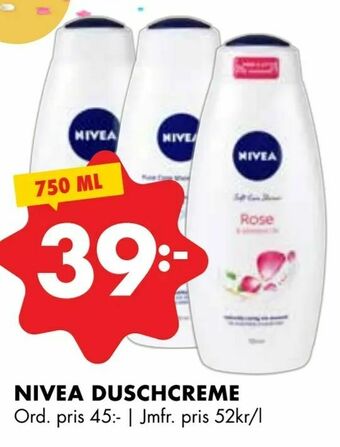 ÖoB Nivea duschcreme erbjuda