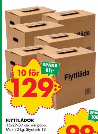 ÖoB Flyttlådor erbjuda