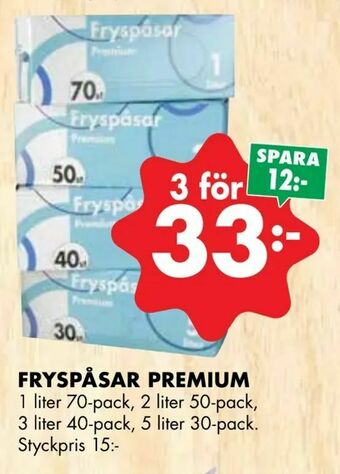 ÖoB Fryspåsar premium erbjuda