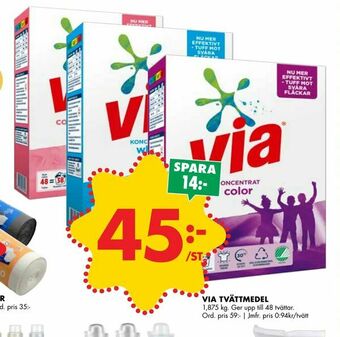 ÖoB Via tvättmedel erbjuda