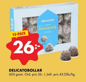 ÖoB Delicatobollar erbjuda
