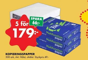 ÖoB Kopieringspapper erbjuda