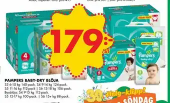 Pampers baby-dry blöja
