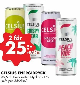ÖoB Celsius energidryck erbjuda