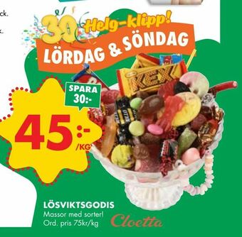 ÖoB Lösviktsgodis erbjuda
