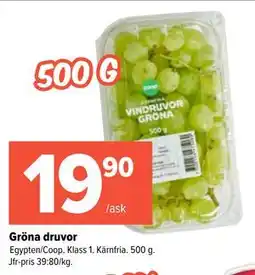 Coop Extra Gröna druvor erbjuda