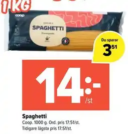 Coop Extra Spaghetti erbjuda
