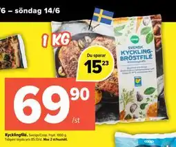 Coop Extra Kycklingfilé erbjuda