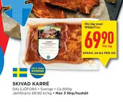 Willys SKIVAD KARRÉ erbjuda