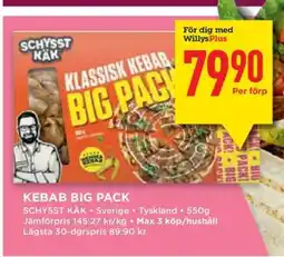 Willys KEBAB BIG-PACK erbjuda