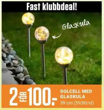 ÖoB SOLCELL MED GLASKULA erbjuda