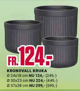 ÖoB KRONOVALL KRUKA Ø 24x18 cm erbjuda
