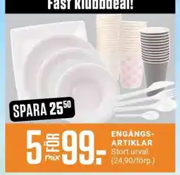 ÖoB Engångsartiklar erbjuda