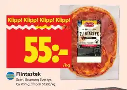 ICA Supermarket Flintastek erbjuda