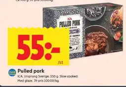 ICA Supermarket PULLED PORK erbjuda