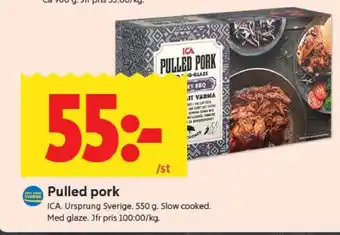 ICA Supermarket PULLED PORK erbjuda