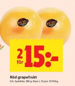 ICA Supermarket RÖD GRAPEFRUKT erbjuda