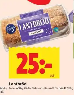 ICA Supermarket Lantbröd erbjuda