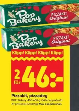 ICA Supermarket PIZZAKIT, PIZZADEG erbjuda