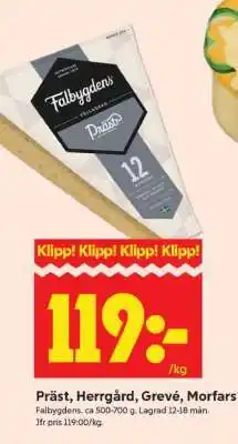 ICA Supermarket Präst, Herrgård, Grevé, Morfars erbjuda
