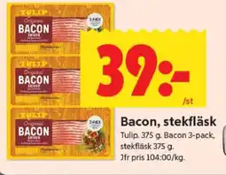 ICA Supermarket BACON, STEKFLÄSK erbjuda