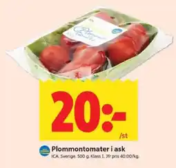 ICA Supermarket PlommonTomater i Ask erbjuda