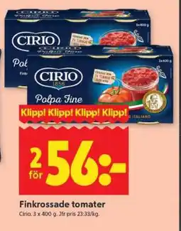 ICA Supermarket FINKROSSADE TOMATER erbjuda