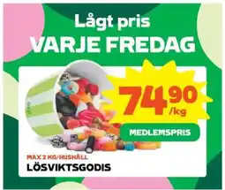 Stora Coop Lösviktsgodis erbjuda
