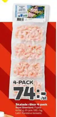 Stora Coop Skalade räkor 4-pack erbjuda