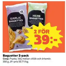Coop Baguetter 2-pack erbjuda