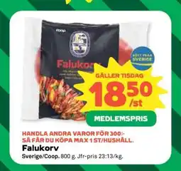 Coop Falukorv erbjuda