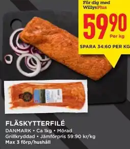 Willys Fläskytterfilé erbjuda