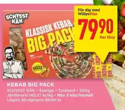 Willys SCHYSST KÄK Kebab big pack erbjuda