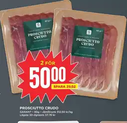Willys GARANT Prosciutto crudo erbjuda