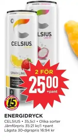 Willys CELSIUS Energidryck erbjuda