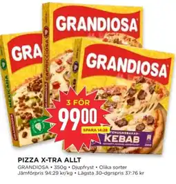 Willys GRANDIOSA Pizza x-tra allt erbjuda