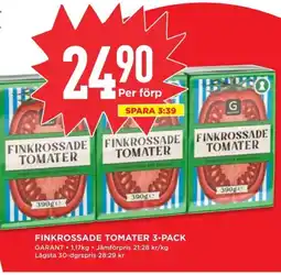 Willys GARANT Finkrossade tomater 3-pack erbjuda