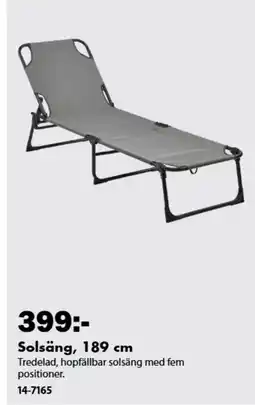 Biltema Solsäng erbjuda
