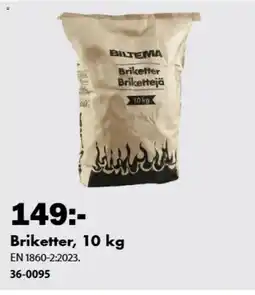 Biltema Briketter erbjuda