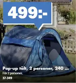Biltema Pop-up tält, 2 personer, 240 ... erbjuda