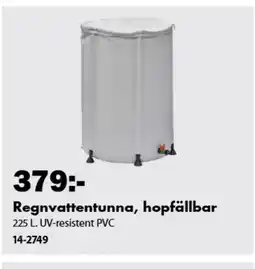 Biltema Regnvattentunna, hopfällbar erbjuda