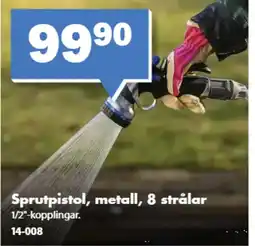 Biltema Sprutpistol, metall, 8 strålar erbjuda